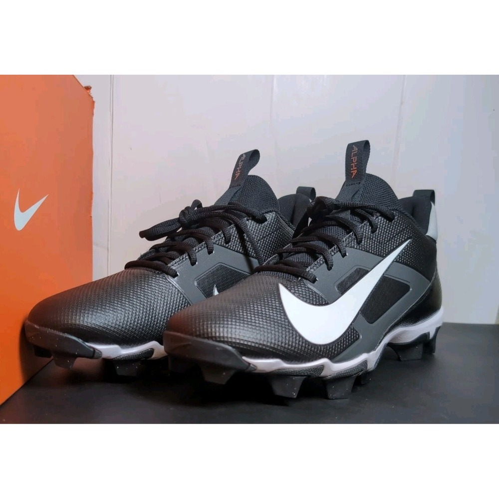 Nike Men Alpha Menace 4 Shark Wide Black White Lt Smoke Grey 12 New